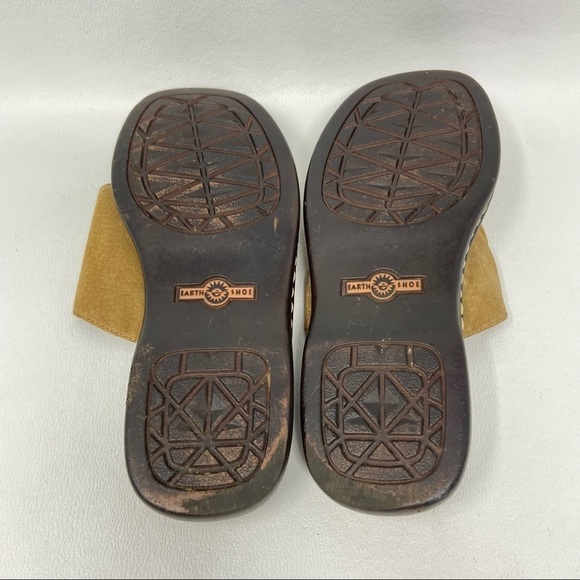 Earth Shoes Larch Brown Suede Toe Loop Slide On Sandals, Women’s Size US 6. - Picture 11 of 12